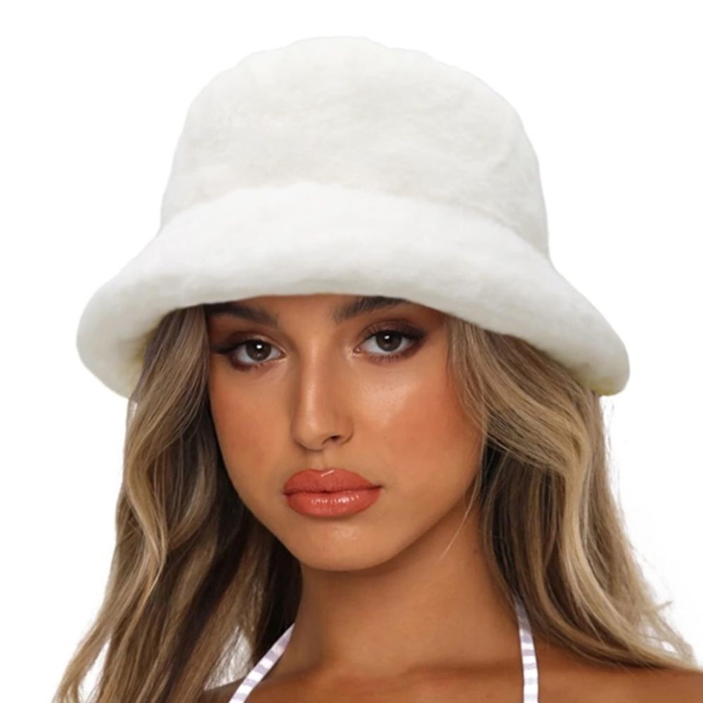 Fur Winter Fuzzy Bucket Hat
